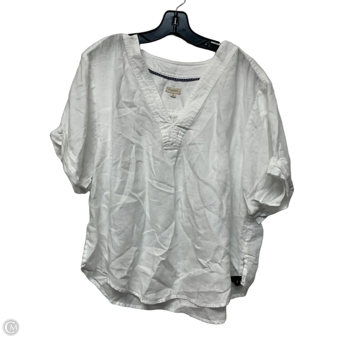 Top Short Sleeve By Pilcro In White, Size: Xl