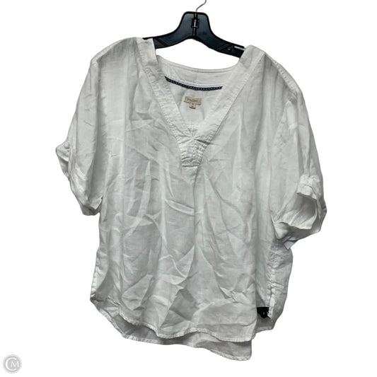 Top Short Sleeve By Pilcro In White, Size: Xl