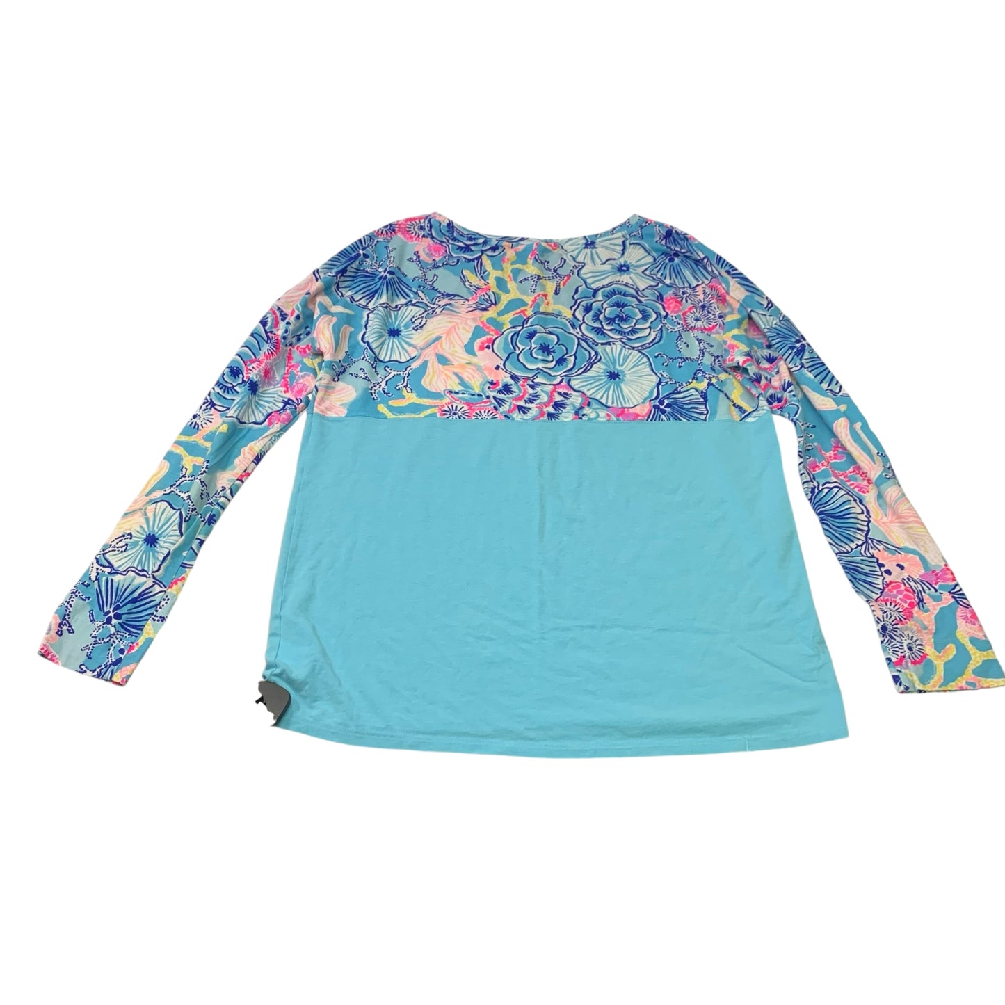 Top Long Sleeve Designer By Lilly Pulitzer In Blue, Size: S