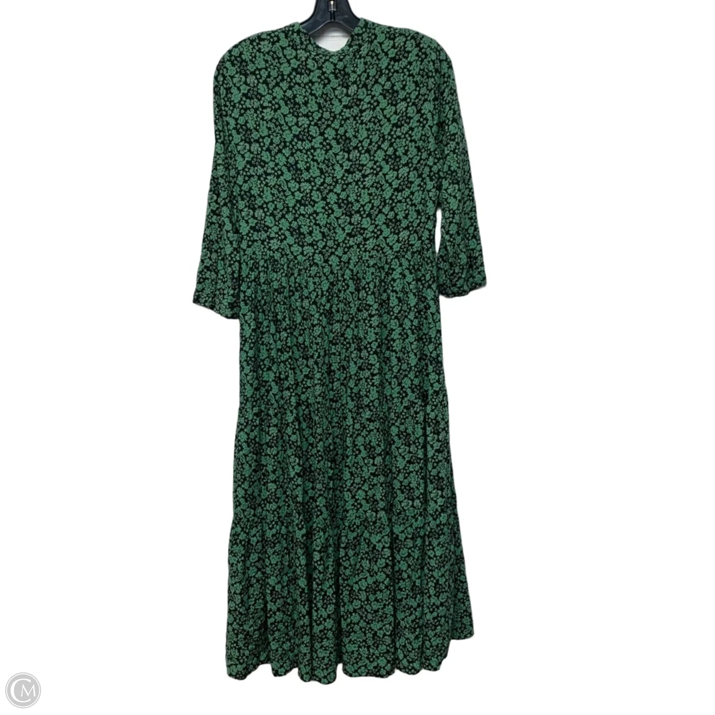 Dress Casual Maxi By Madewell In Black & Green, Size: S