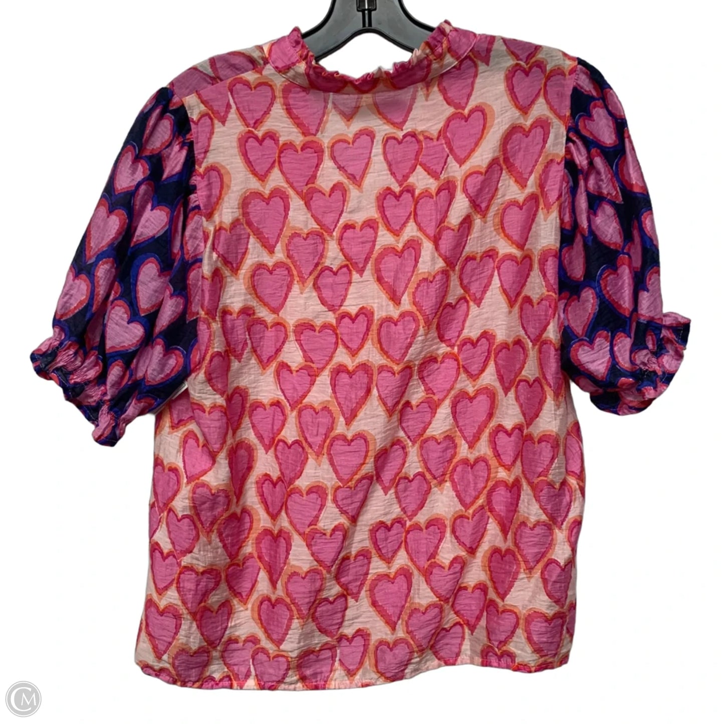 Top Short Sleeve By Thml In Pink & Purple, Size: S