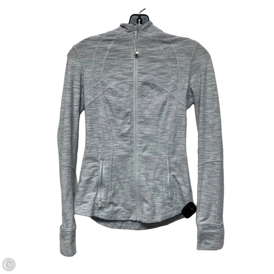 Athletic Jacket By Lululemon In Grey, Size: S