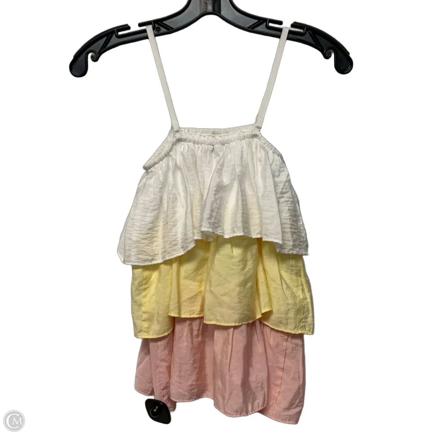 Top Sleeveless By Versona In Pink & White, Size: Xs