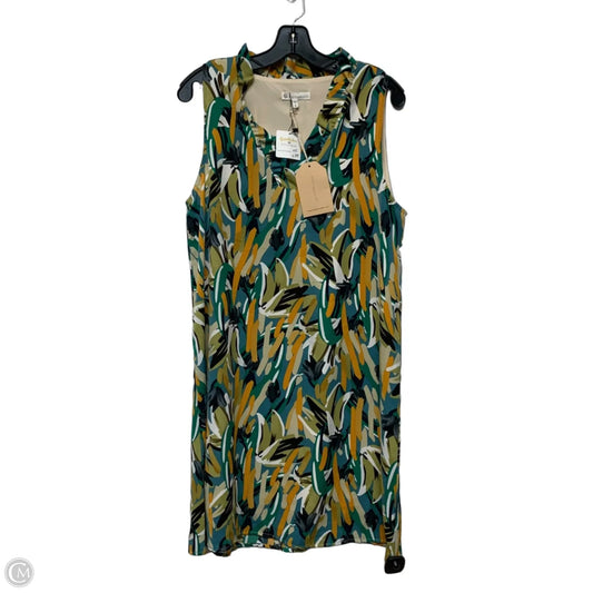Dress Casual Short By FSL Apparel In Green & Yellow, Size: L