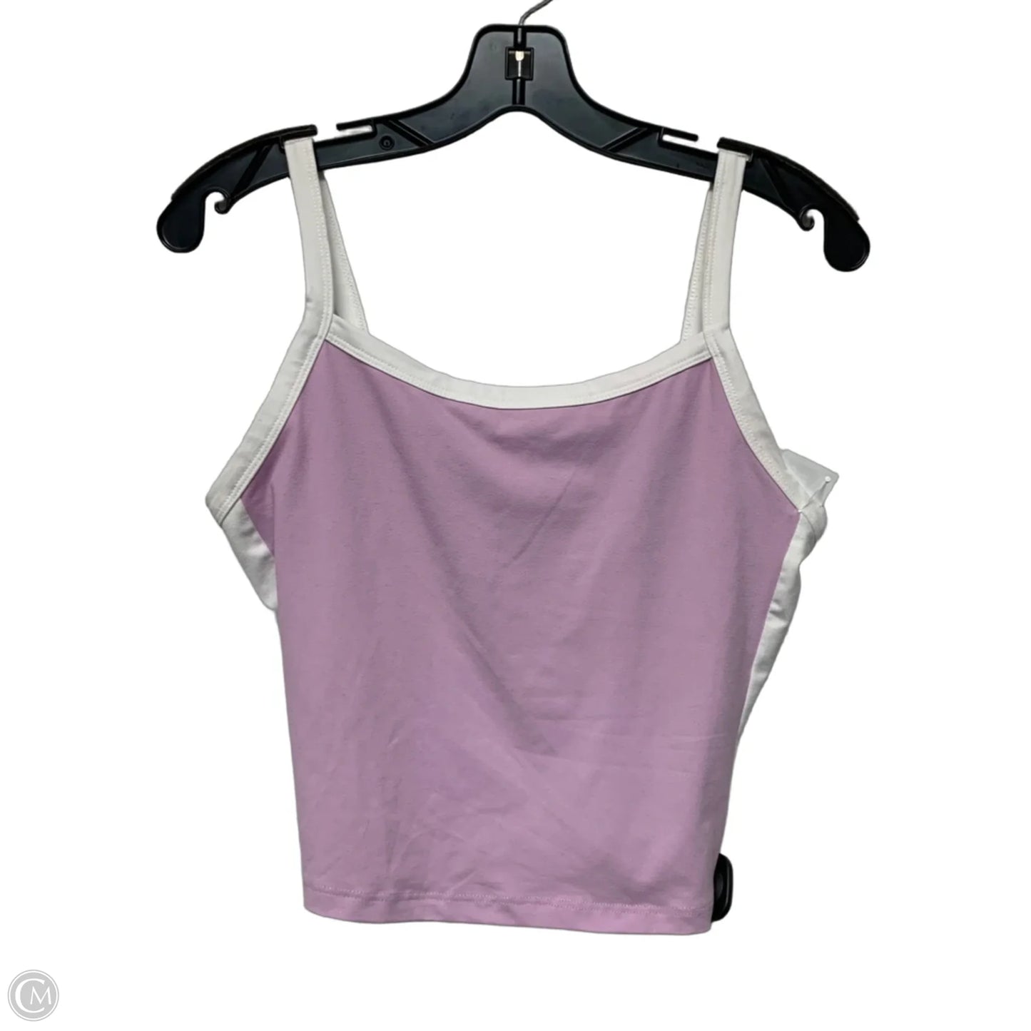 Top Sleeveless By Trendy Queen In Purple & White, Size: M