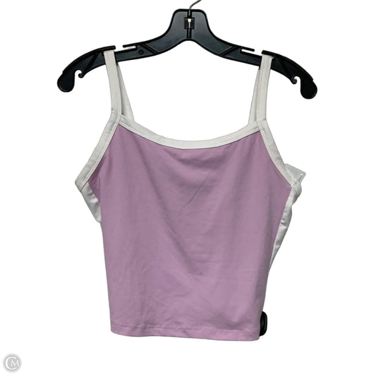 Top Sleeveless By Trendy Queen In Purple & White, Size: M