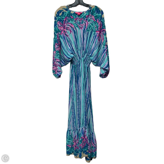 Dress Designer By Lilly Pulitzer In Blue & Purple, Size: S