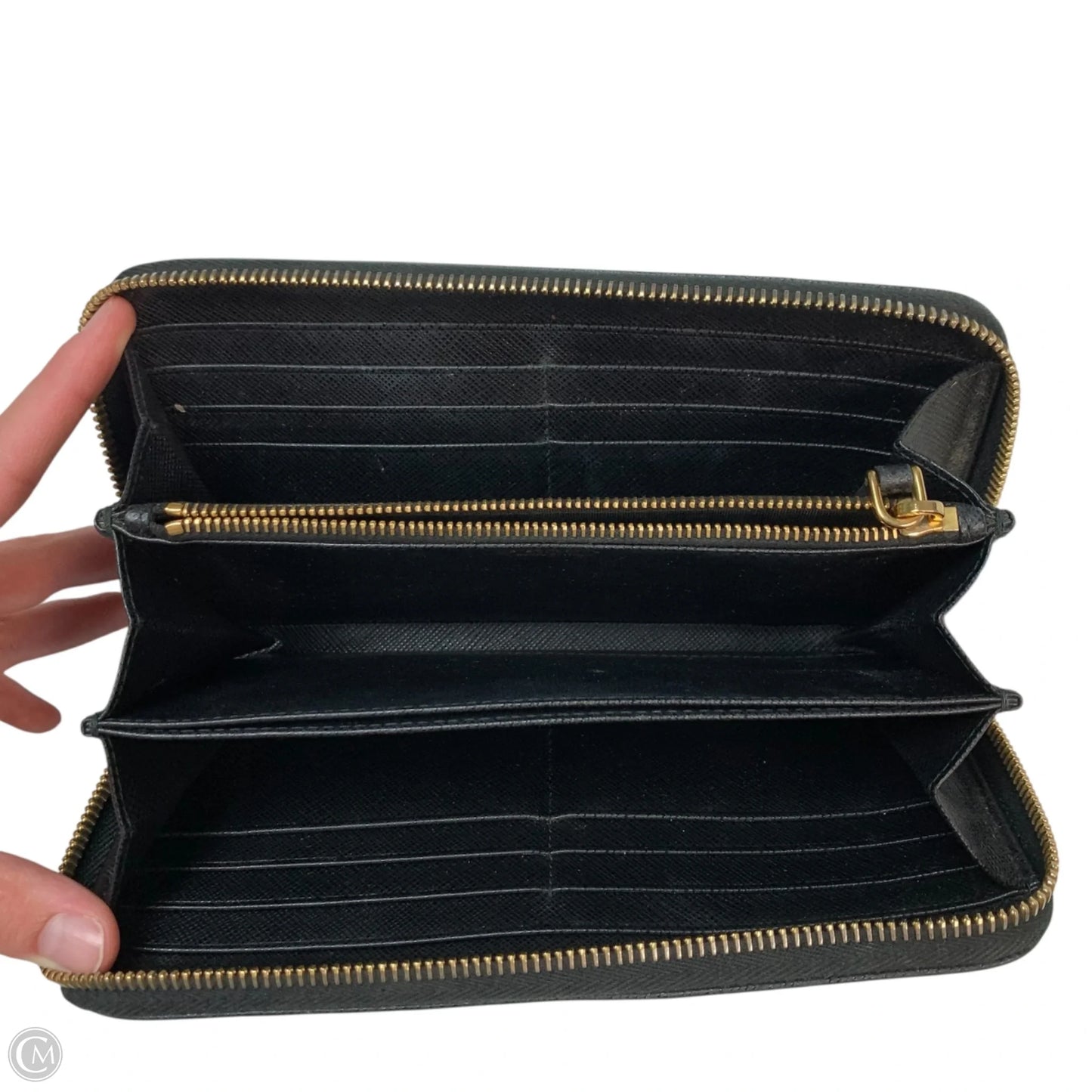 Wallet Luxury Designer By Prada, Size: Large