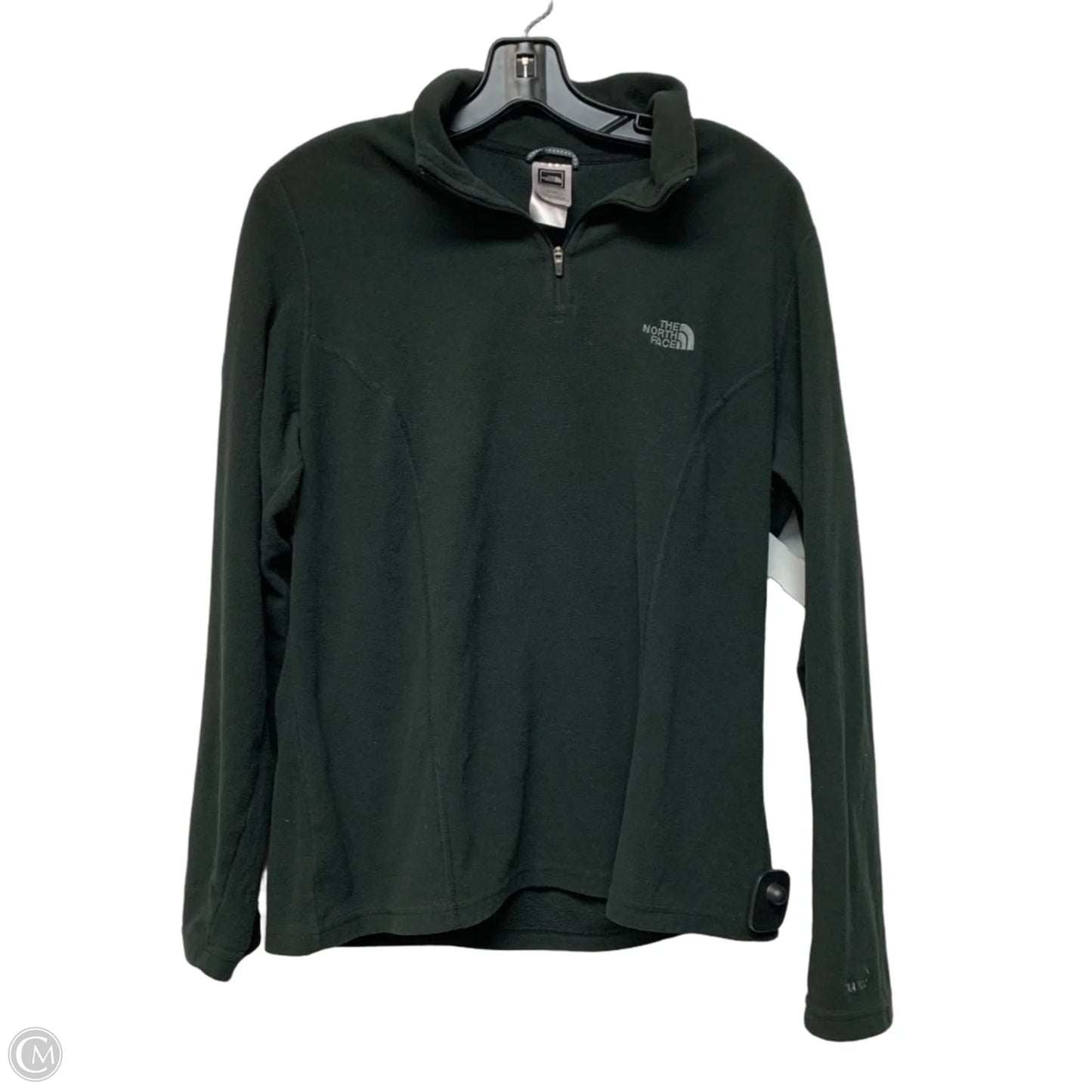 Athletic Top Long Sleeve Collar By The North Face In Black, Size: Xl