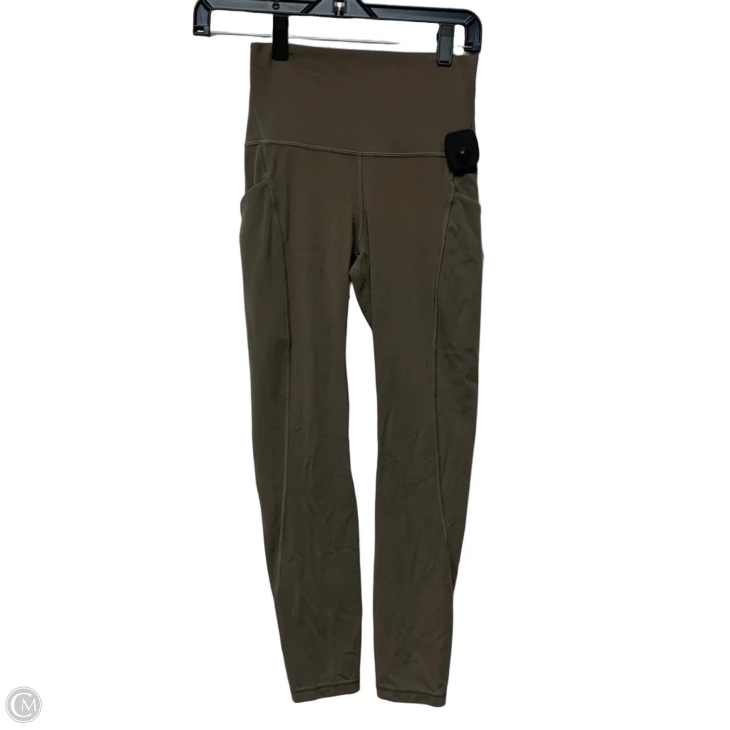Athletic Leggings By Lululemon In Taupe, Size: S