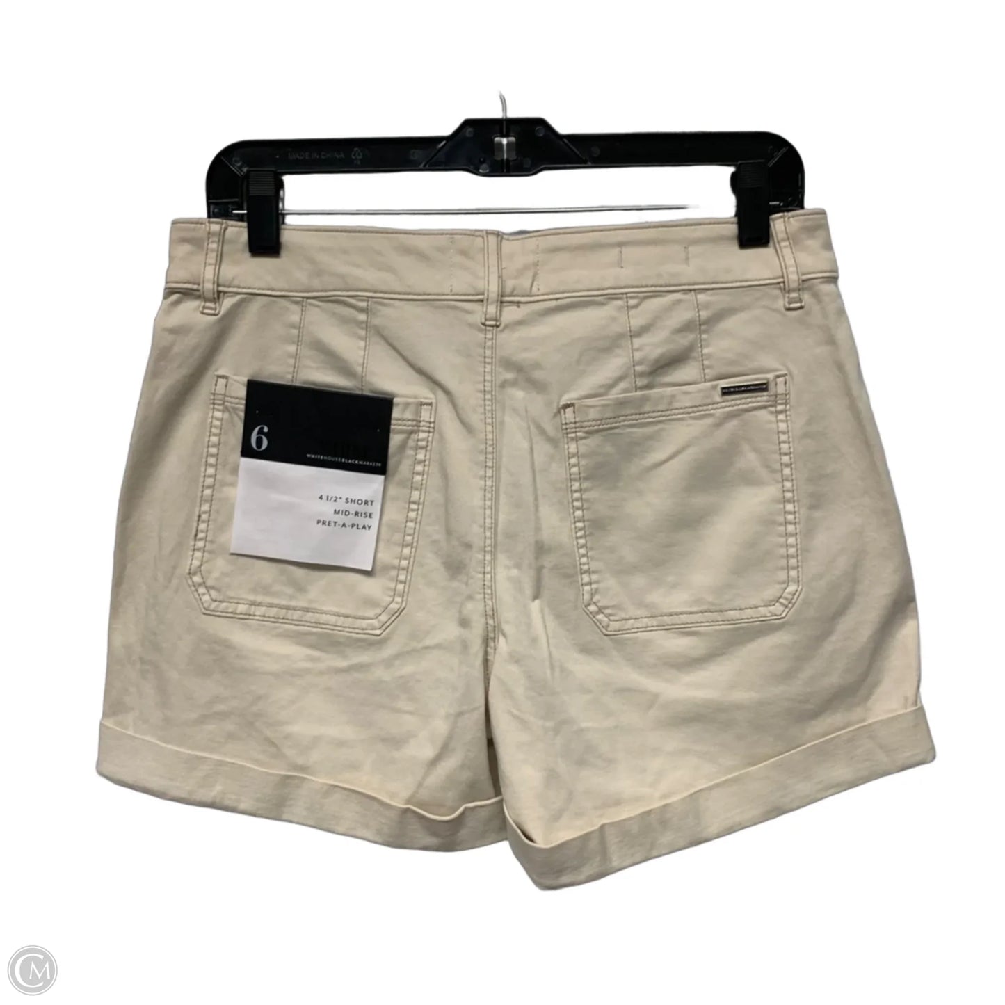 Shorts By White House Black Market In Cream, Size: 6