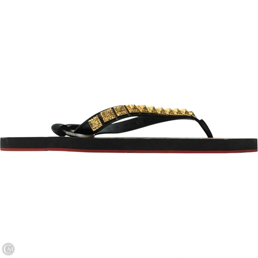 Sandals Luxury Designer By Christian Louboutin In Brown, Size: 11.5
