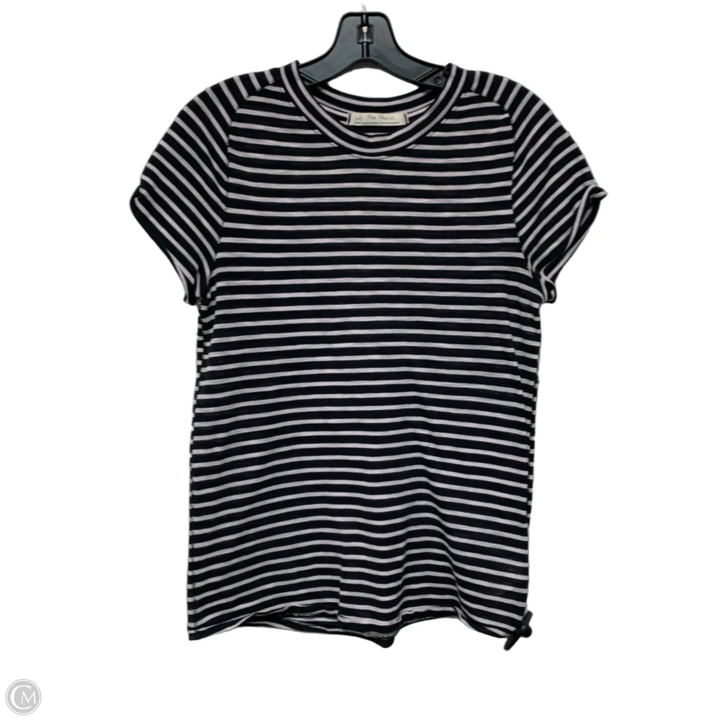 Top Short Sleeve By We The Free In Striped Pattern, Size: L