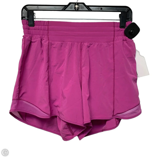 Athletic Shorts By Lululemon In Pink, Size: M