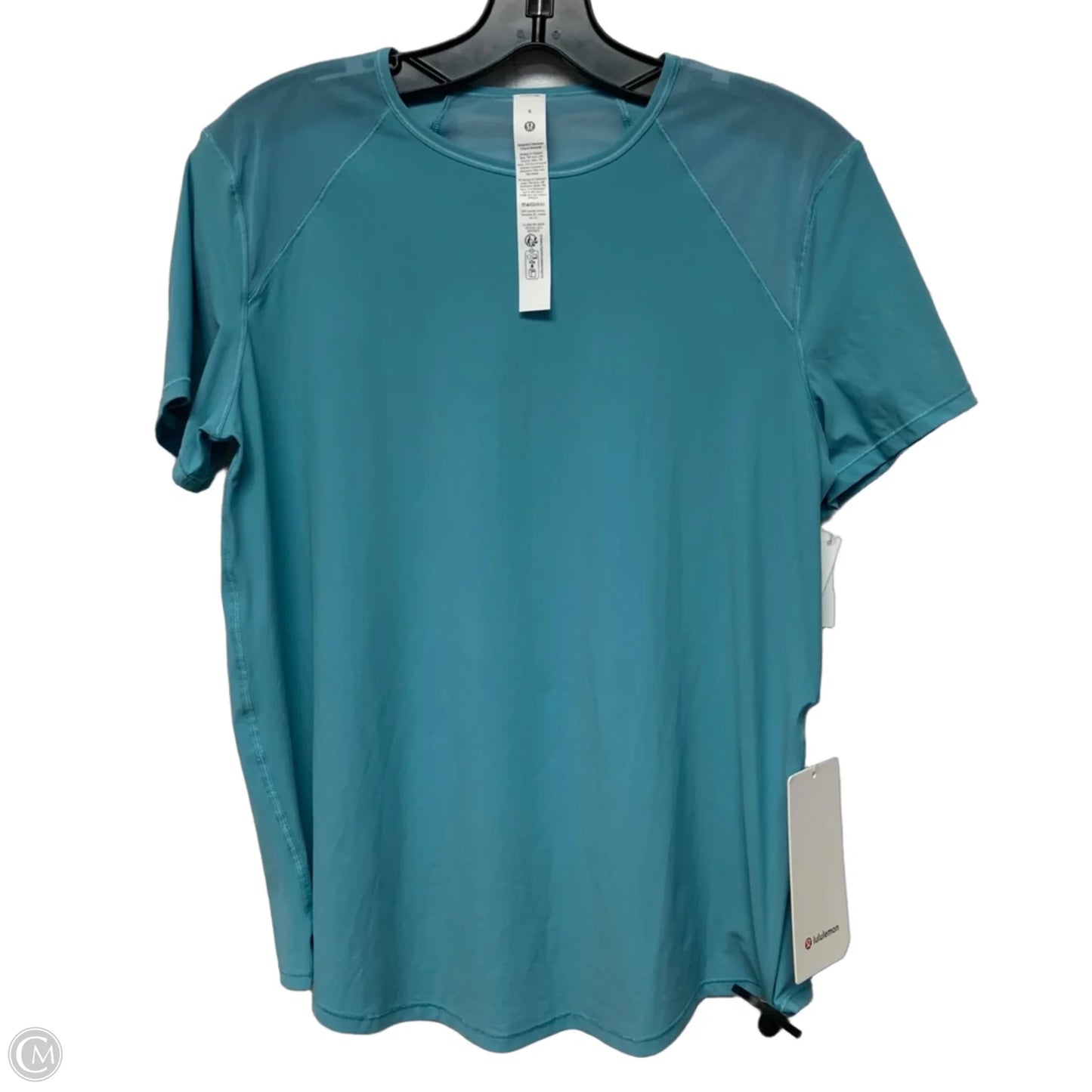 Athletic Top Short Sleeve By Lululemon In Blue, Size: M
