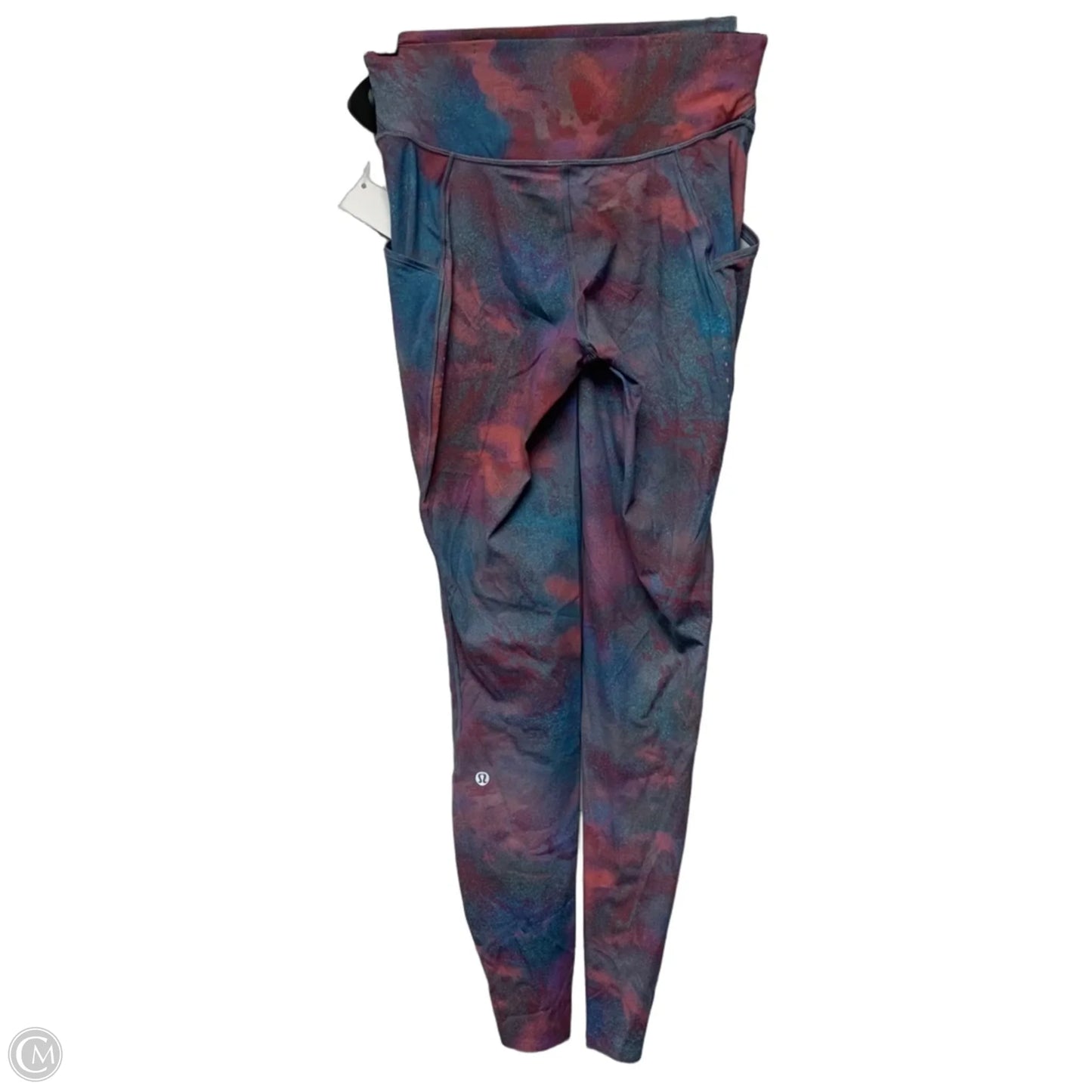 Athletic Leggings By Lululemon In Blue & Pink, Size: S