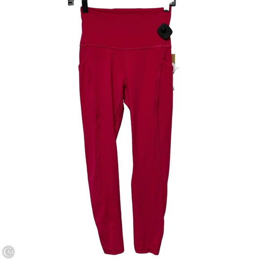 Athletic Leggings By Lululemon In Pink, Size: S