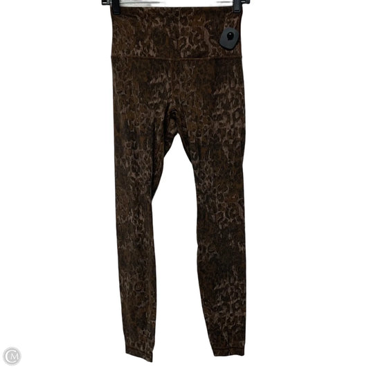 Athletic Leggings By Lululemon In Brown, Size: S