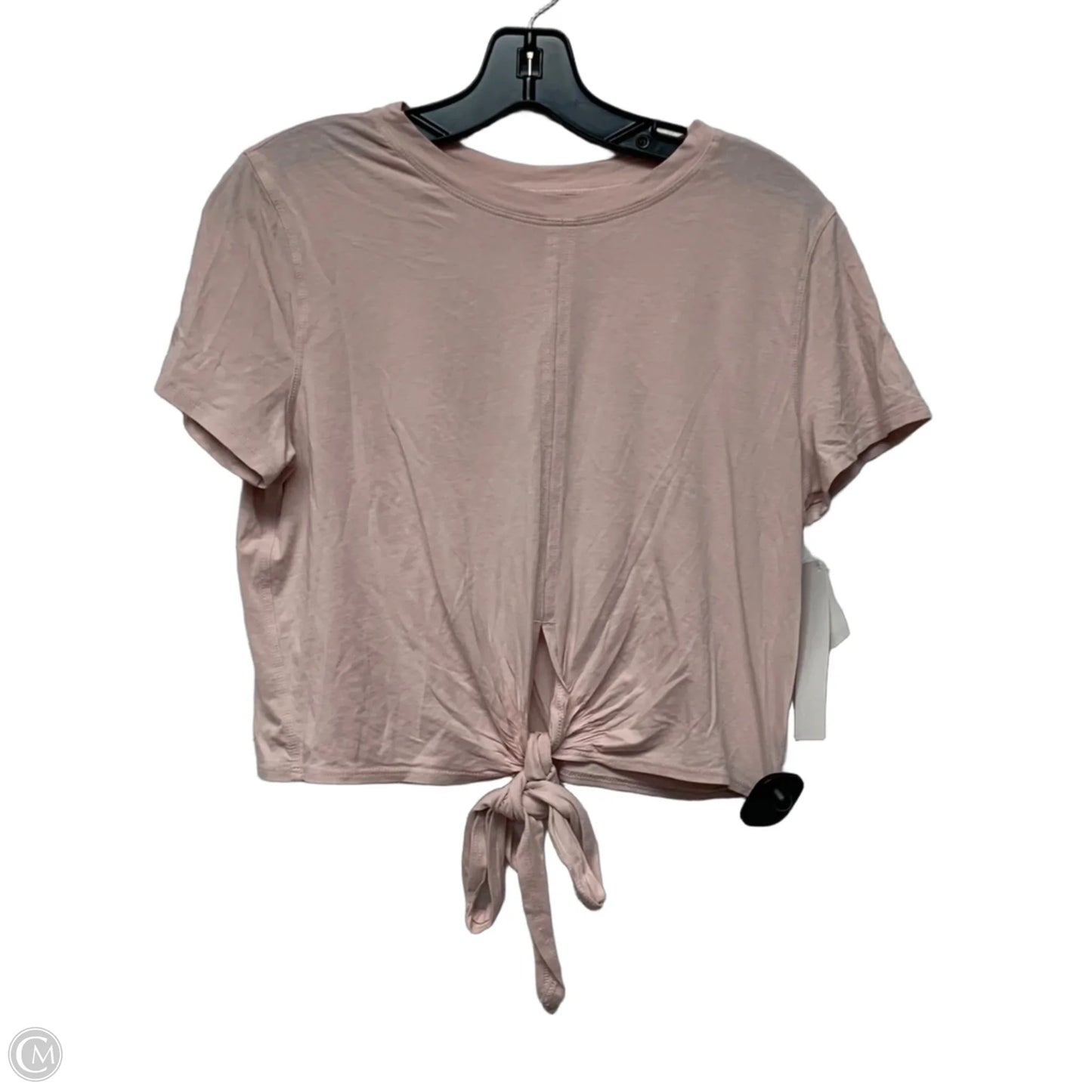 Athletic Top Short Sleeve By Lululemon In Pink, Size: S