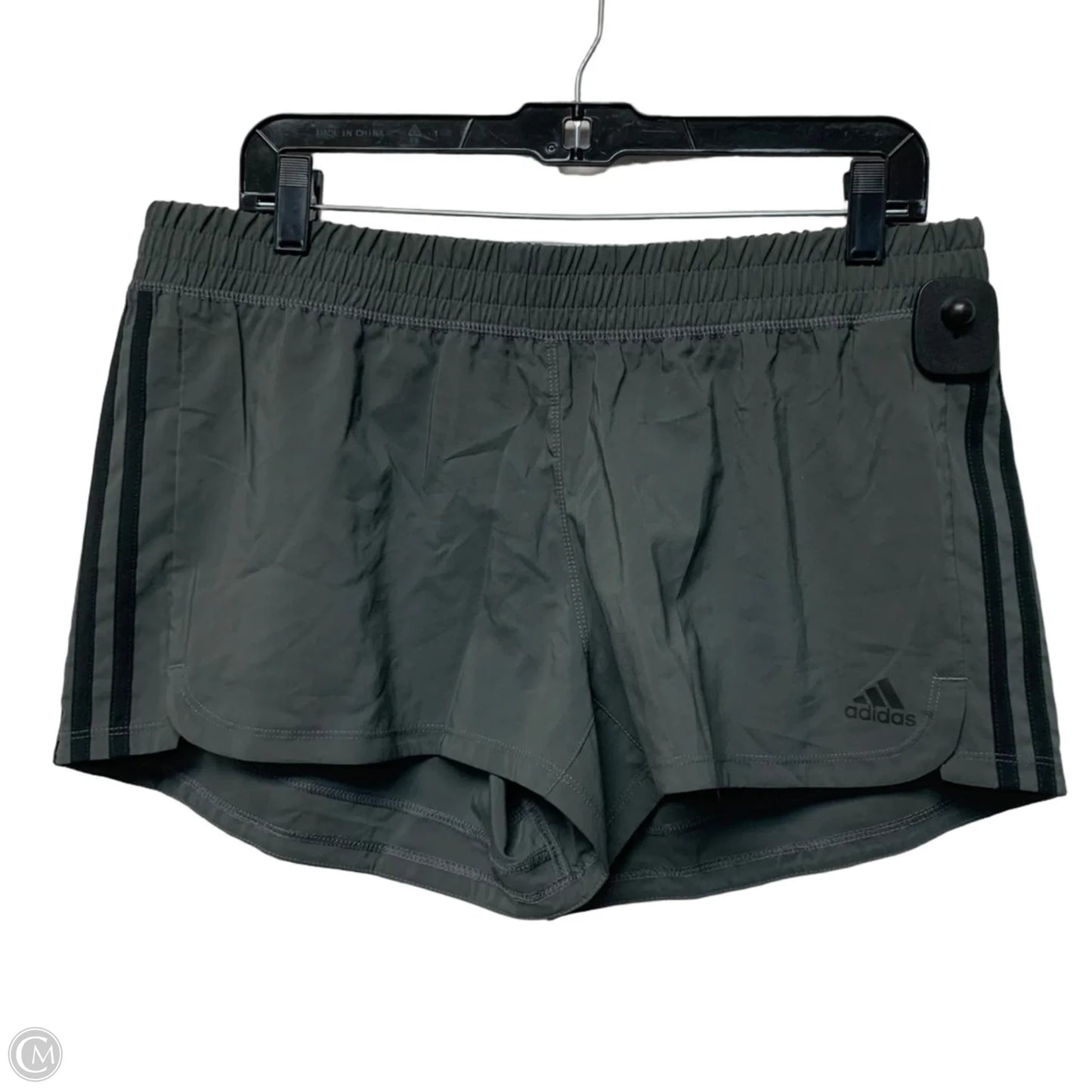 Athletic Shorts By Adidas In Grey, Size: L