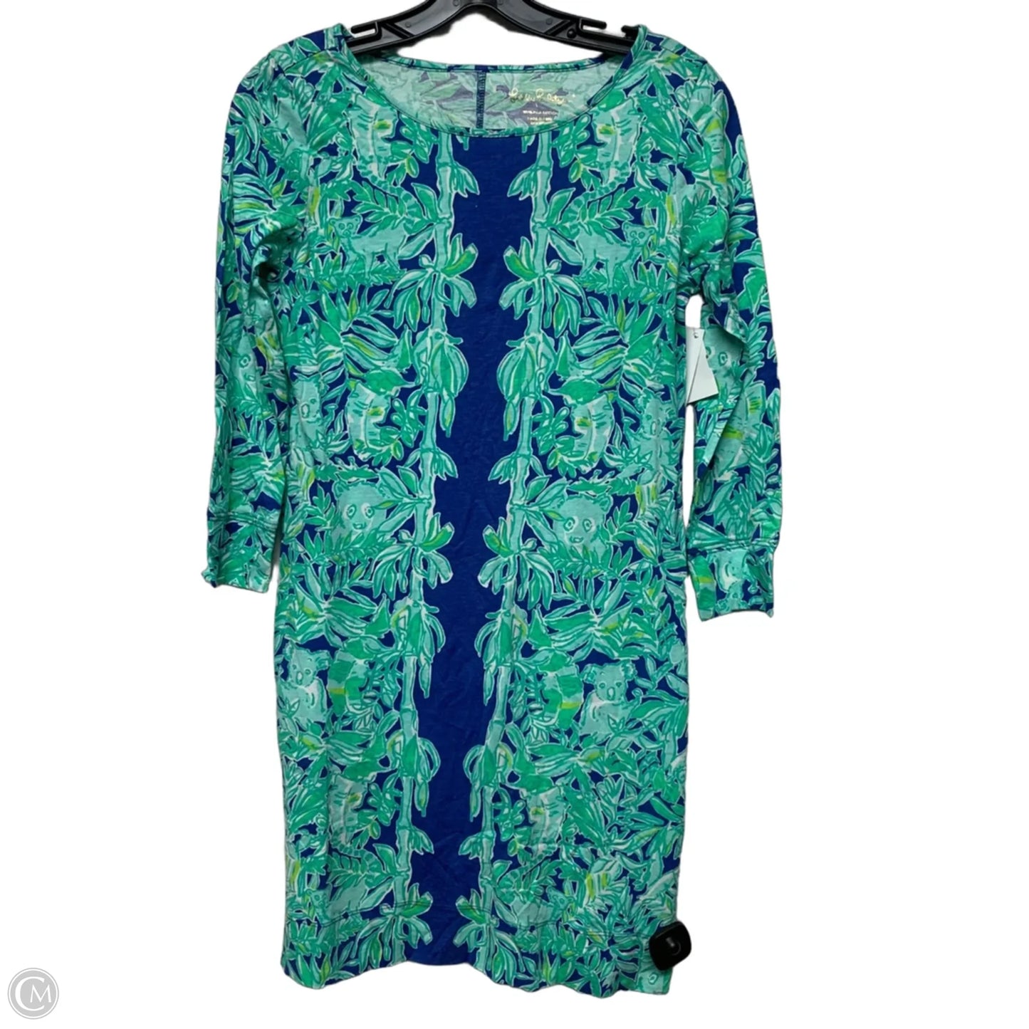 Dress Designer By Lilly Pulitzer In Blue & Green, Size: Xs