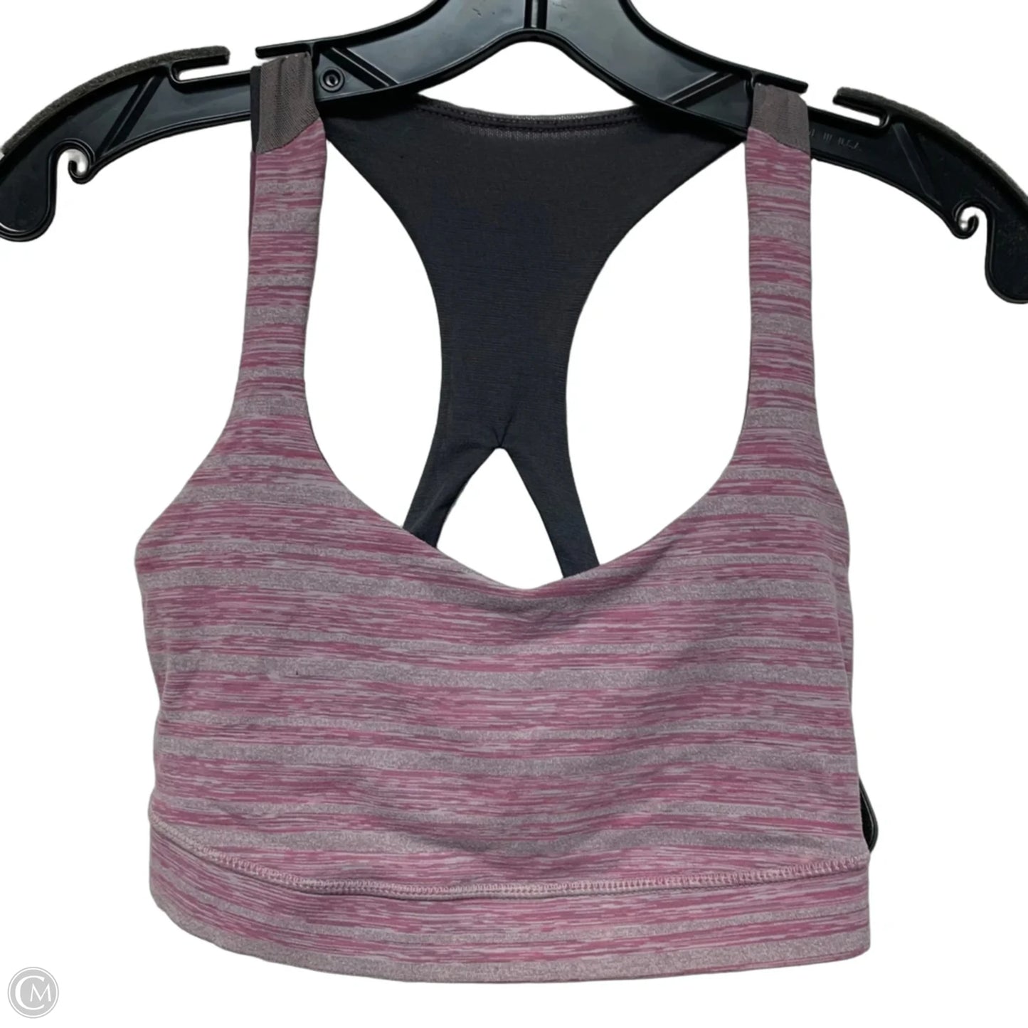 Athletic Bra By Lululemon In Grey & Purple, Size: S