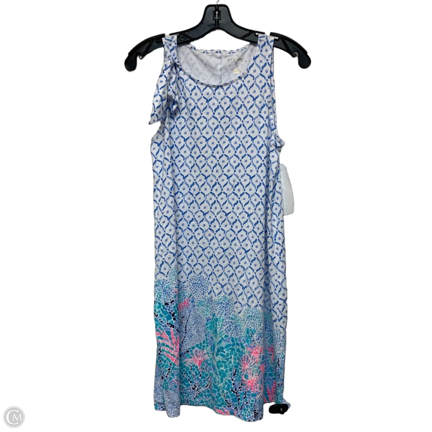 Dress Designer By Lilly Pulitzer In Blue & White, Size: S