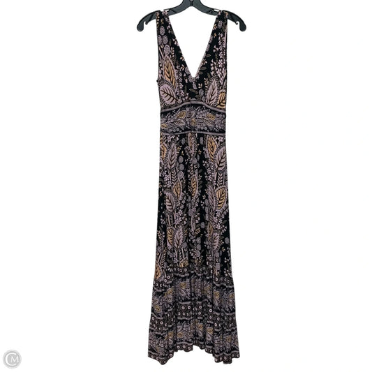 Dress Casual Maxi By Maeve In Black & Purple, Size: S