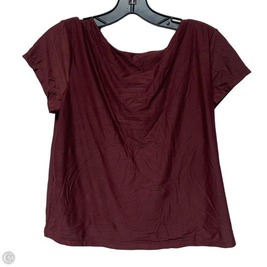 Top Short Sleeve By Wild Fable In Red, Size: 1x