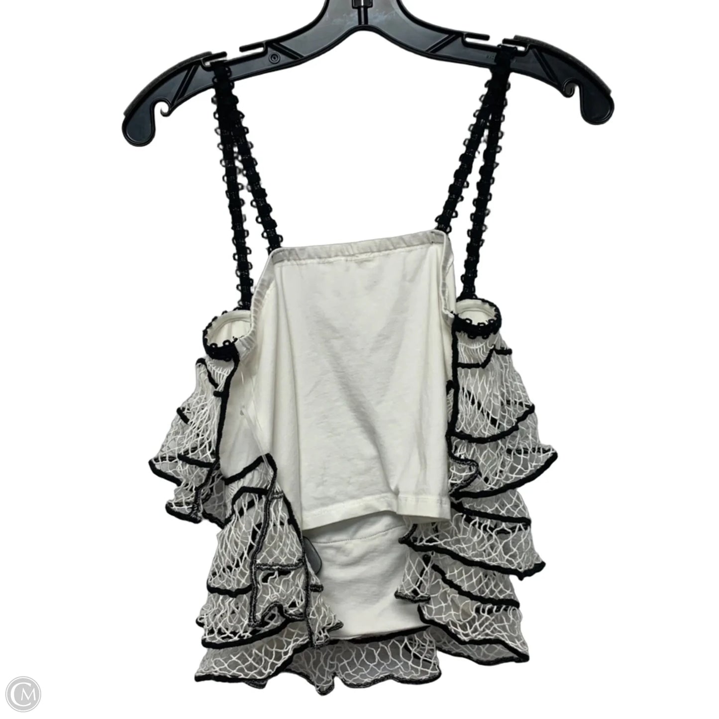 Top Sleeveless By Anthropologie In Black & White, Size: S