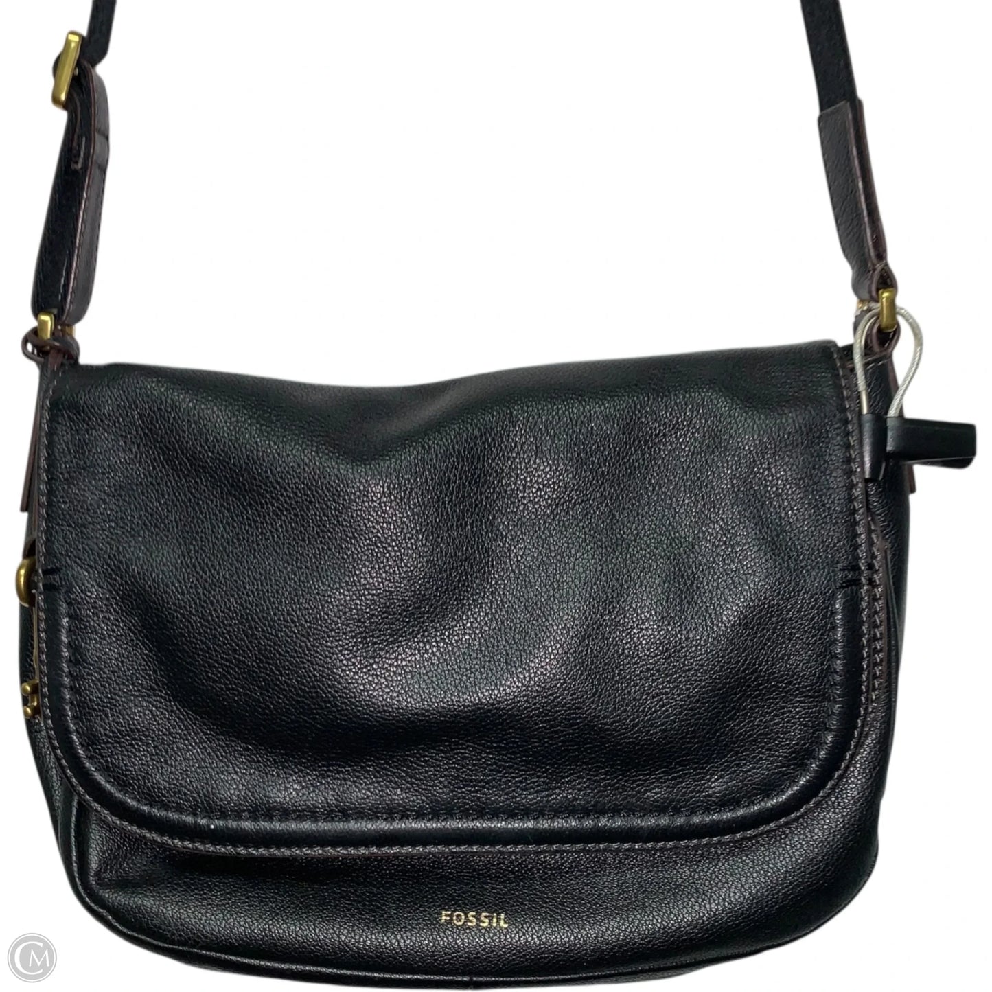 Crossbody Leather By Fossil, Size: Medium