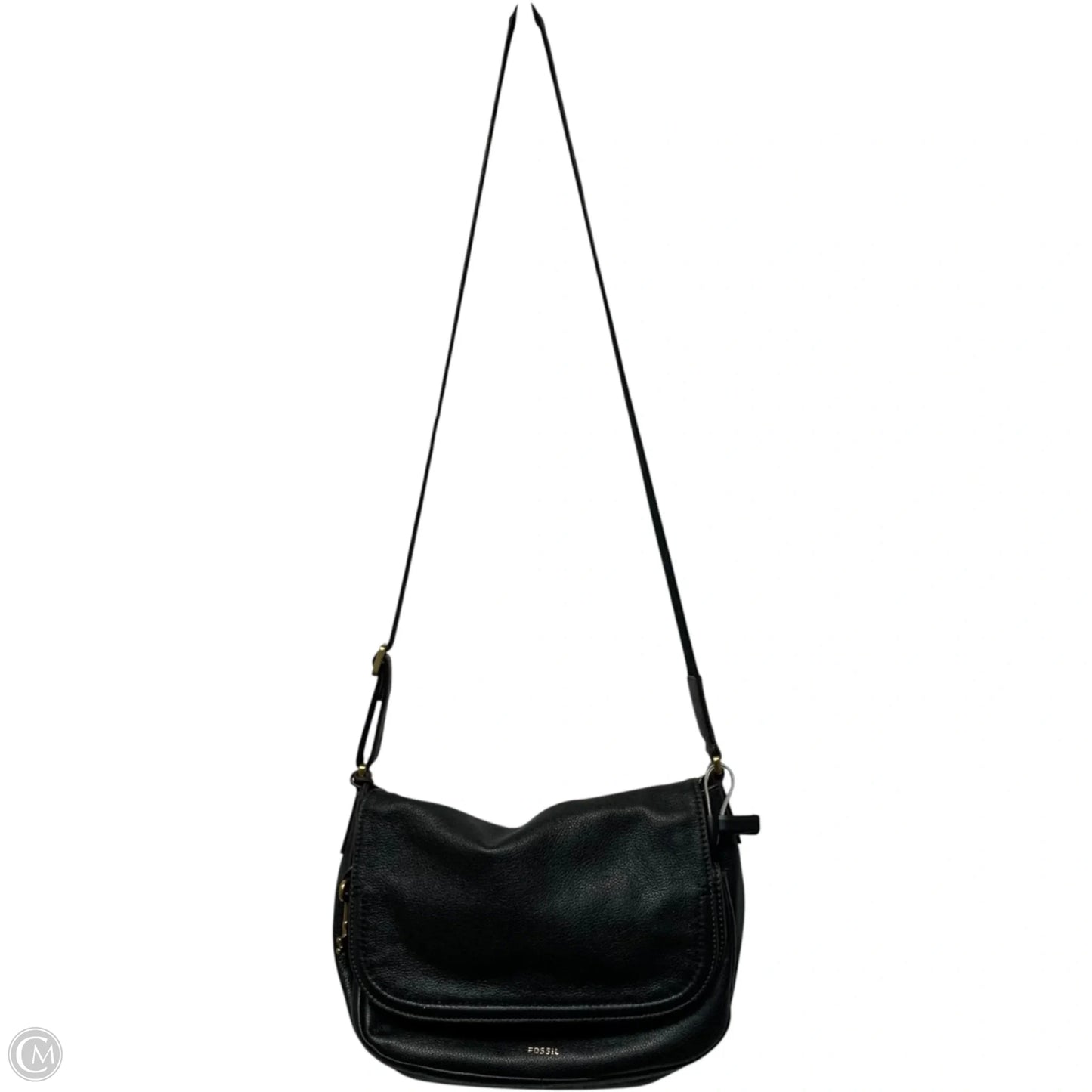 Crossbody Leather By Fossil, Size: Medium