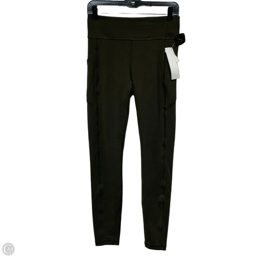 Athletic Leggings By Lululemon In Green, Size: M