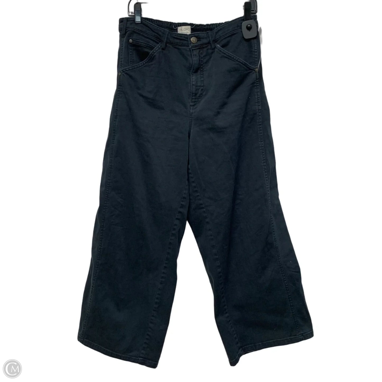 Jeans Wide Leg By Pilcro In Black Denim, Size: Mp