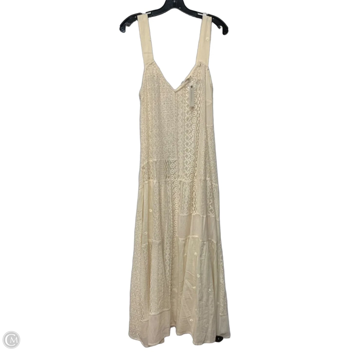 Dress Casual Maxi By Anthropologie In Cream, Size: M