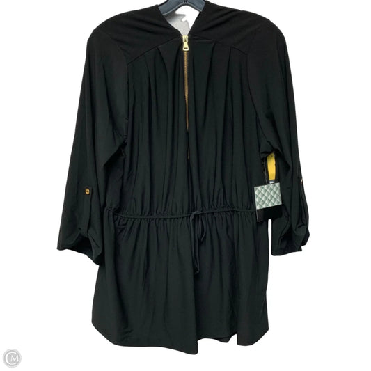 Blouse Long Sleeve By Soho Apparel In Black, Size: 3x