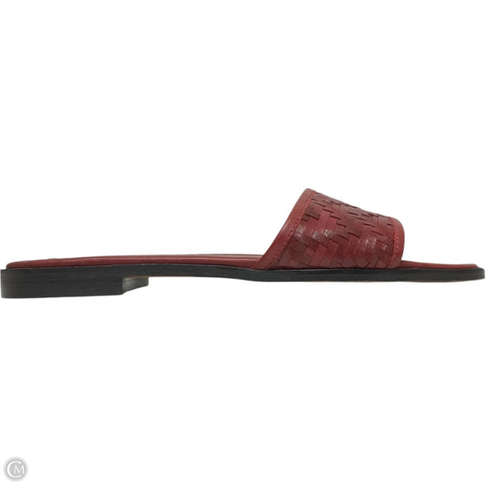 Sandals Flats By Anthropologie In Red, Size: 8.5