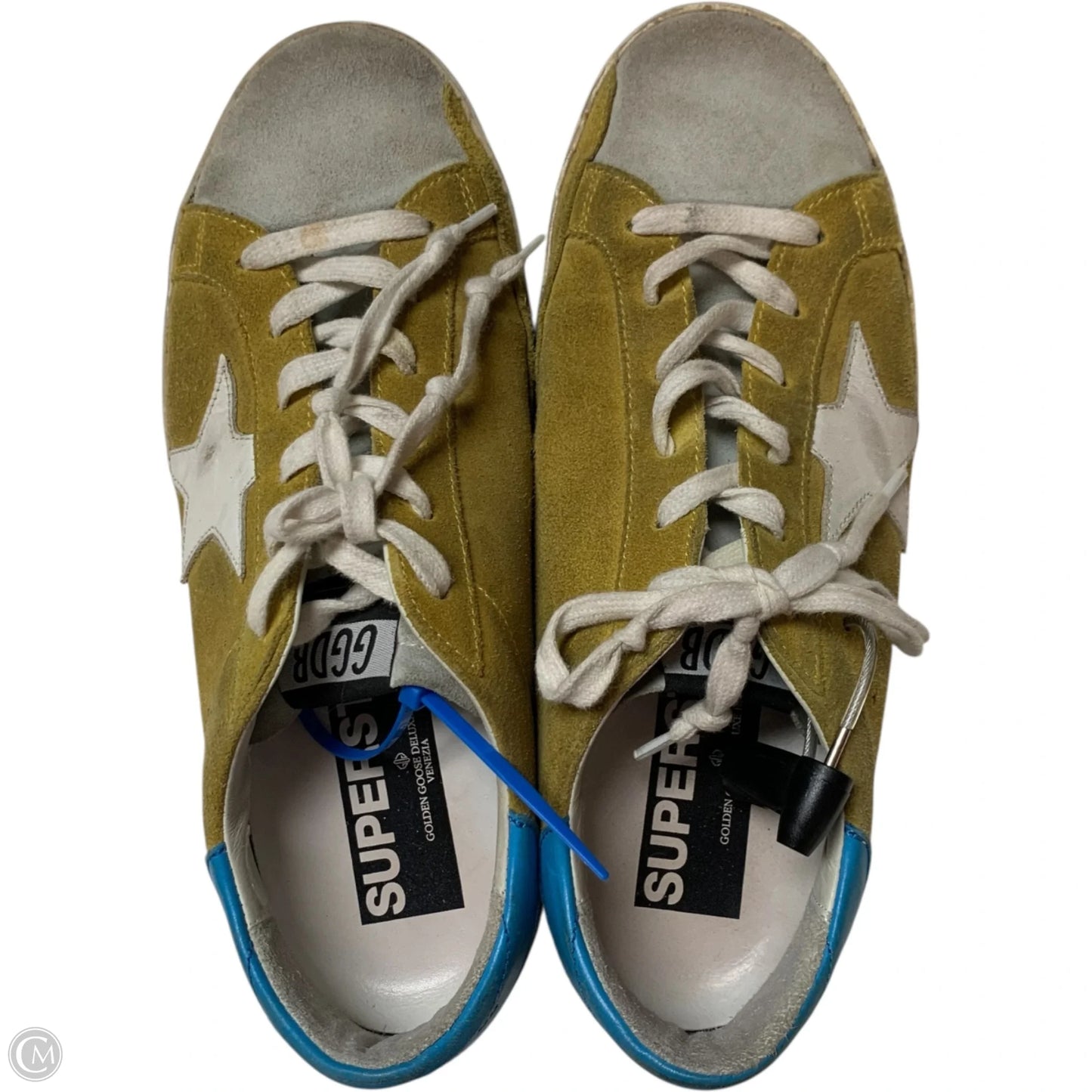 Shoes Luxury Designer By Golden Goose In Yellow, Size: 9