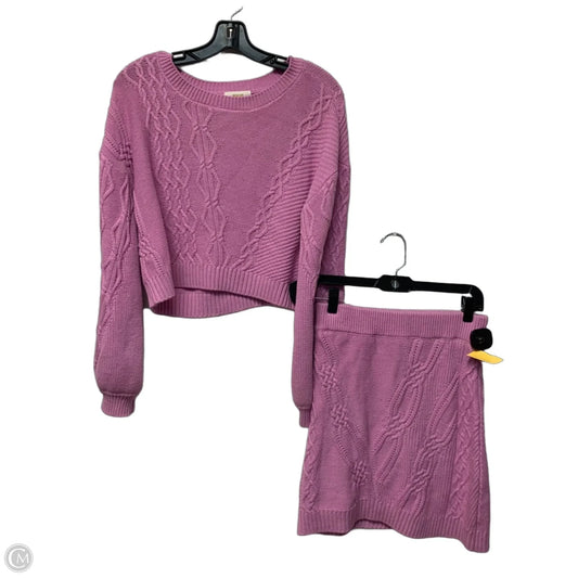 Skirt Set 2pc By Maeve In Pink, Size: Xs
