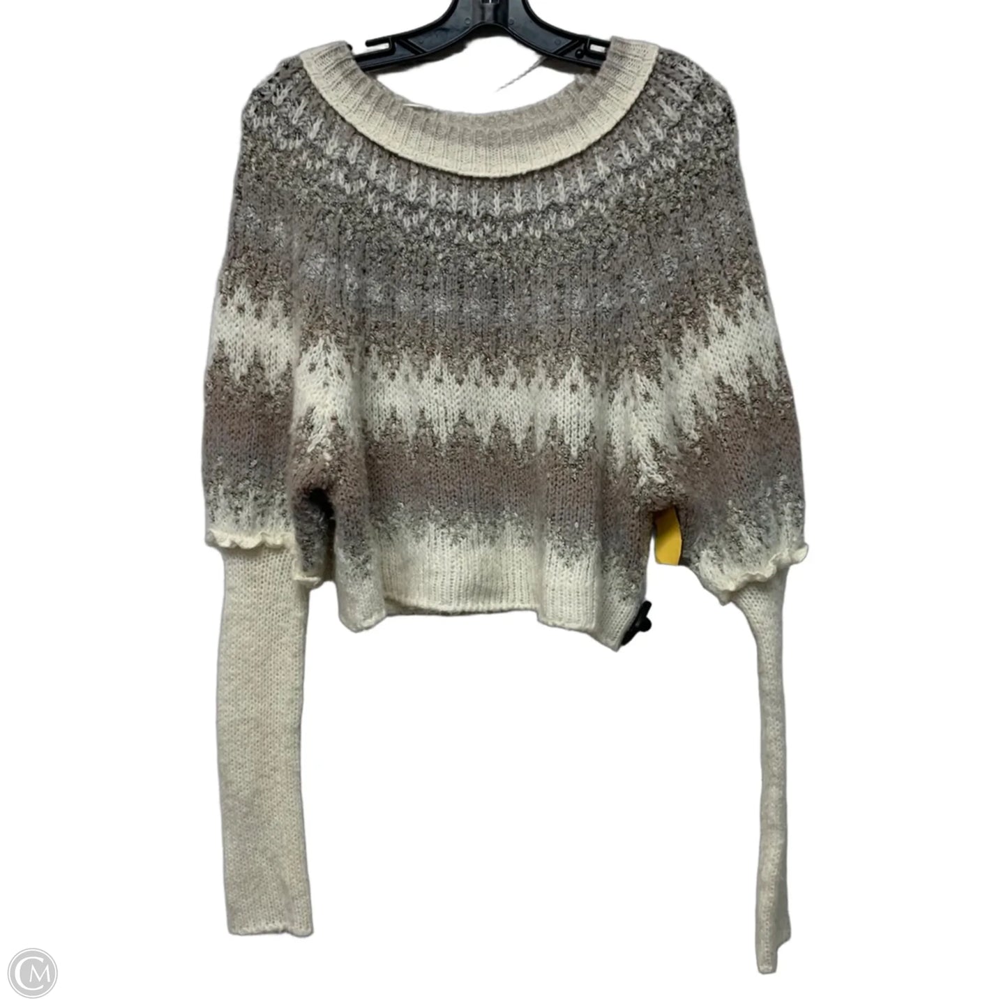Sweater By Free People In Grey & White, Size: Xs