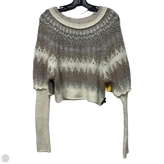Sweater By Free People In Grey & White, Size: Xs