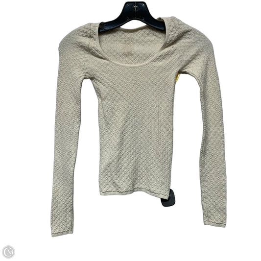 Top Long Sleeve By Free People In Cream, Size: Xs