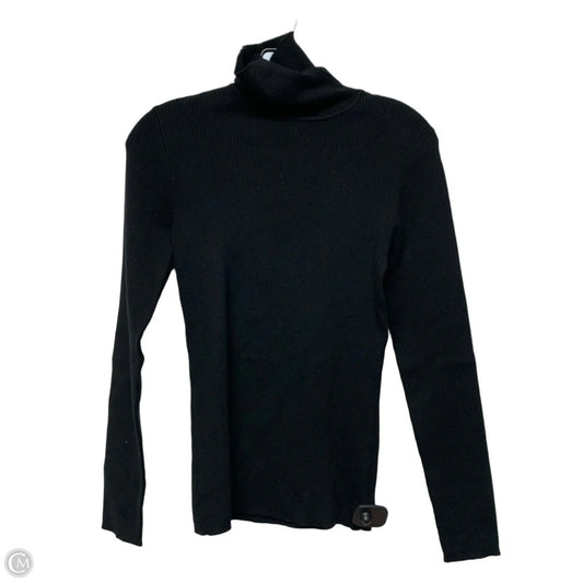 Top Long Sleeve By Eddie Bauer In Black, Size: S