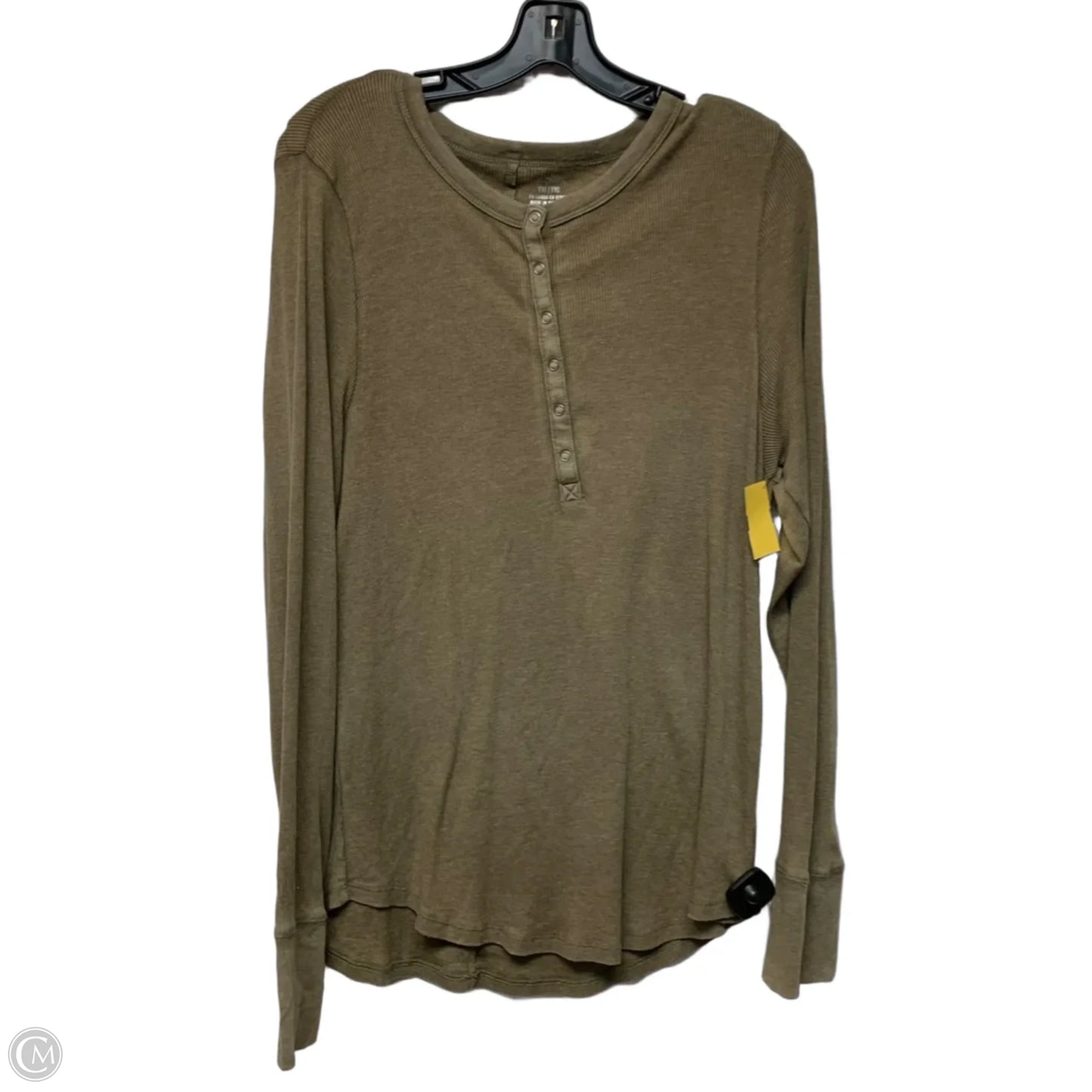 Top Long Sleeve By Aerie In Green, Size: 1x