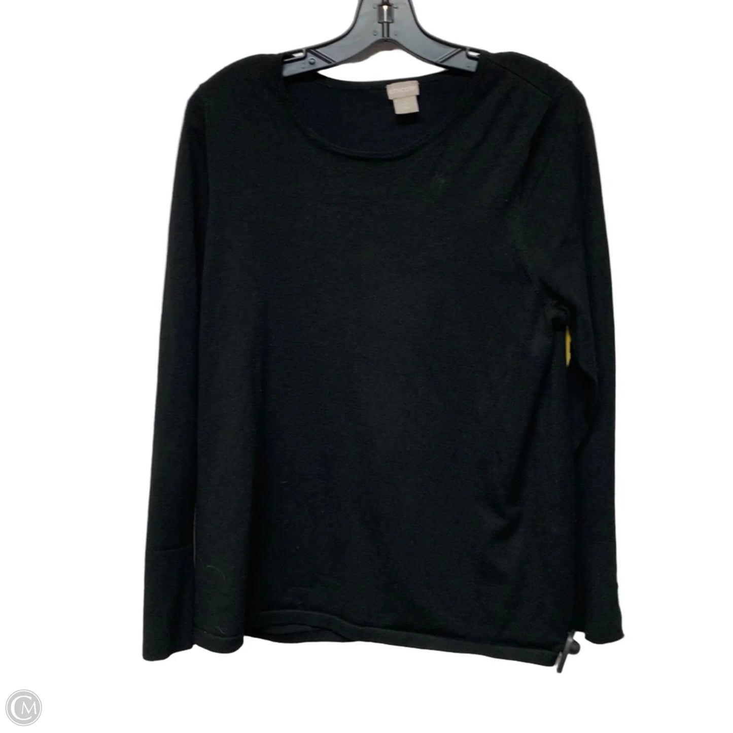 Top Long Sleeve By Chicos In Black, Size: L