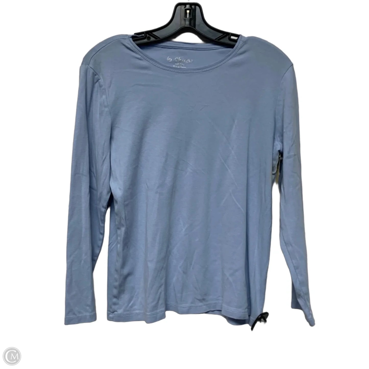 Top Long Sleeve Basic By Chicos In Blue, Size: L