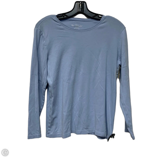 Top Long Sleeve Basic By Chicos In Blue, Size: L