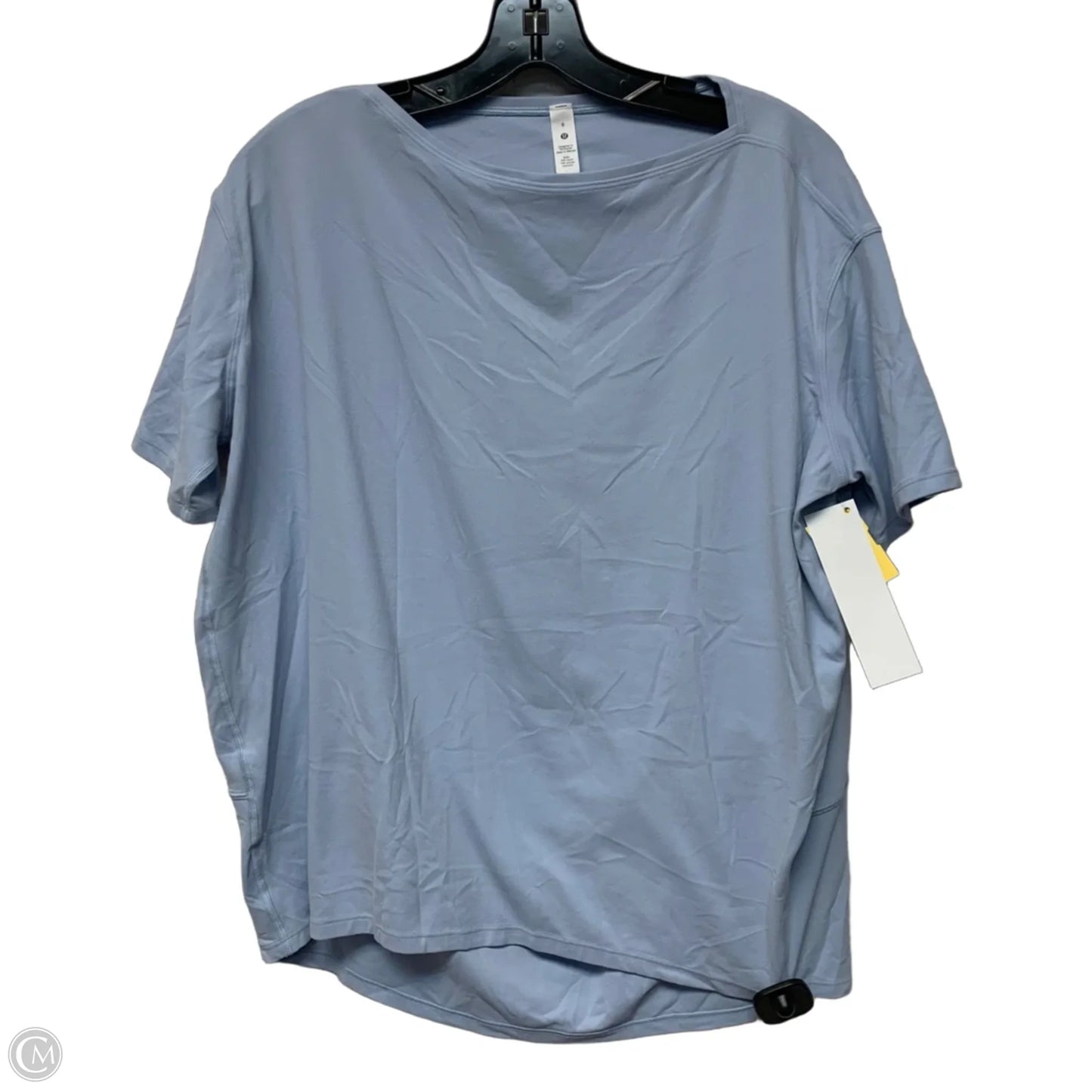 Athletic Top Short Sleeve By Lululemon In Blue, Size: S