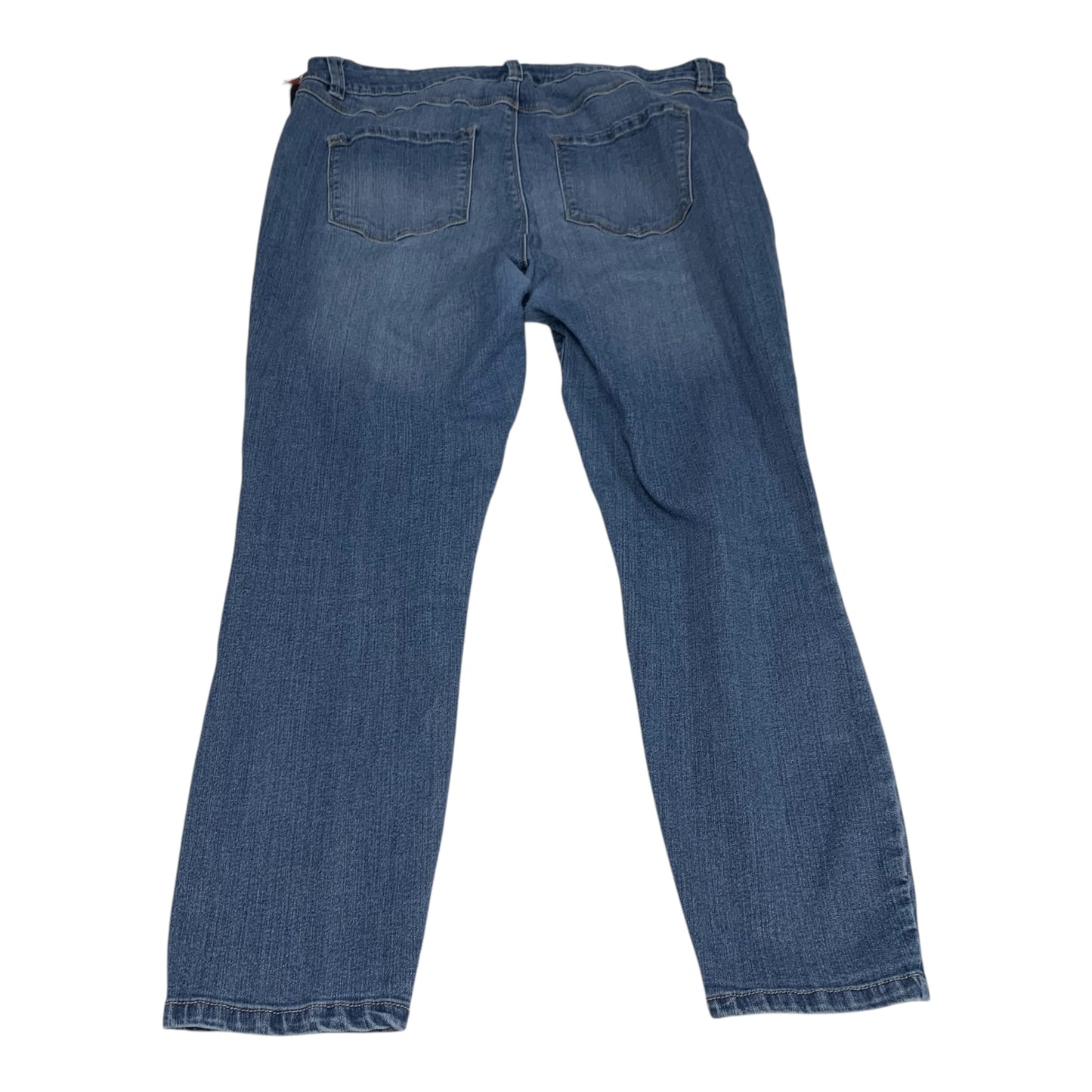 Jeans Straight By D Jeans In Blue Denim, Size: 12