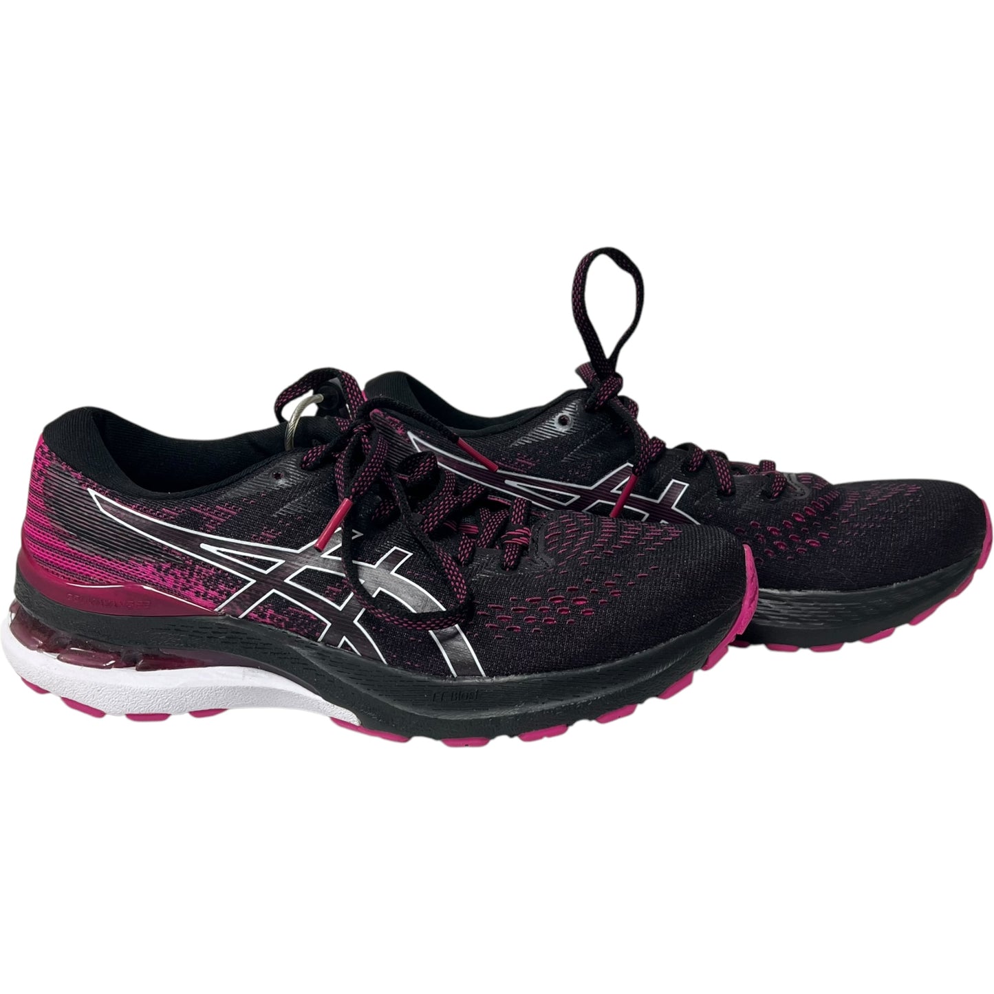 Shoes Athletic By Asics In Black & Pink, Size: 8